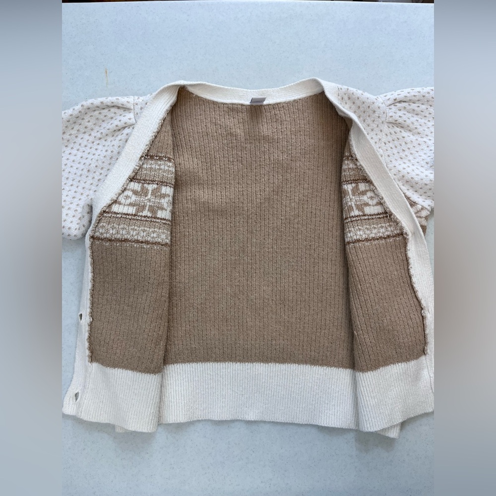 Old Navy Women’s Cream Winter Theme Cardigan Sweater. Size XL (14-16) - Picture 2 of 11